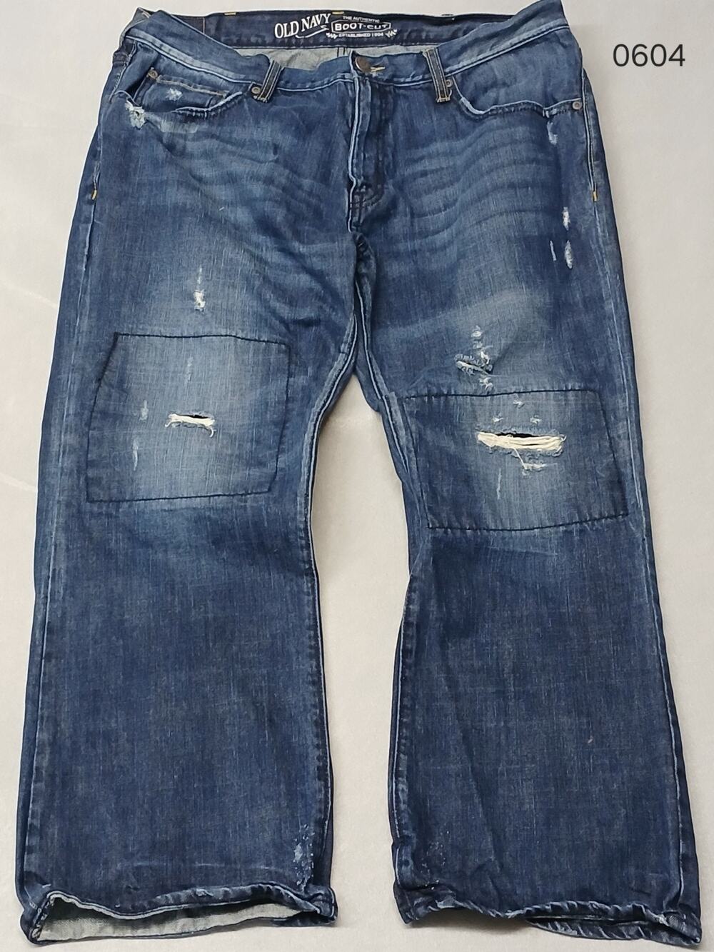 Old Navy (38x30) Relaxed Straight Boot Cut Blue Denim Jeans
